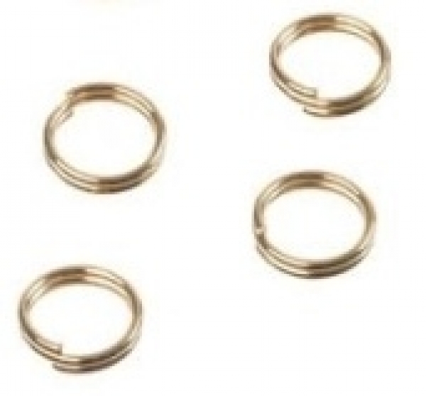 Doppel-Spaltring gold
